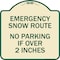 Signmission Emergency Snow Route No Parking Emergency Snow Route No Parking If Over 2 Inches, TG-1818-24108 A-DES-TG-1818-24108 - alternate 1